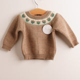 Jersey niño niña marrón greca bellota