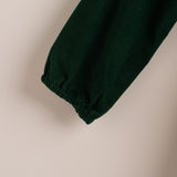 Vestido niña terciopelo verde