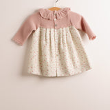 Vestido niña arándanos punto nude