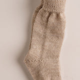 Calcetines bebé niño punto beige