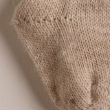 Calcetines bebé niño punto beige