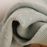 Manta bebé premium lana merino verde