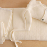 Capota bebé premium lana merino hueso