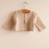 Chaqueta niña/niño algodón beige