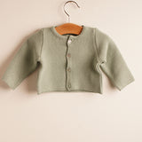 Chaqueta niña/niño algodón verde salvia