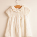 Vestido niña bebé hueso