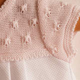 Vestido niña bebé piqué punto rosa