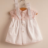 Vestido niña bebé piqué punto rosa
