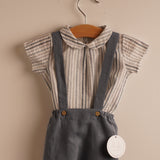 Blusa bebé niño raya azul