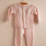 Conjunto punto rosa primera puesta