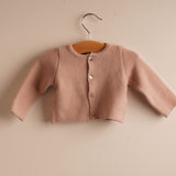 Chaqueta niña algodón rosa nude