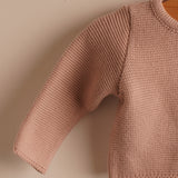 Chaqueta niña algodón rosa nude