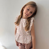 Conjunto niña nude cerezas