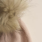 Gorro rosa nude pelo natural