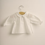 Blusa bebé manga larga cuello redondo
