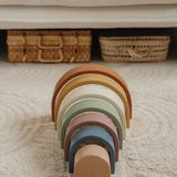 Arco íris madera vintage