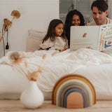 Arco íris madera vintage