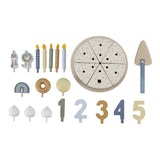 Tarta de cumpleaños azul