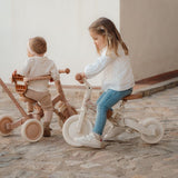 Triciclo evolutivo blanco flores