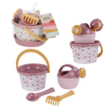 Set de juguetes de playa rosa flores Little Dutch