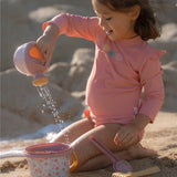 Set de juguetes de playa rosa flores Little Dutch