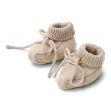 Patucos bebé punto beige