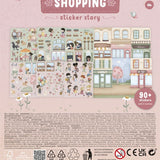 Libro de pegatinas De compras con Rosa