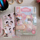 Libro de pegatinas De compras con Rosa