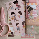 Libro de pegatinas De compras con Rosa