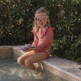Gafas de buceo niña rosa sirenas Little Dutch
