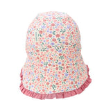Gorro de baño bebé niña rosa flores Little Dutch