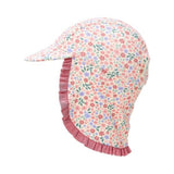 Gorro de baño bebé niña rosa flores Little Dutch