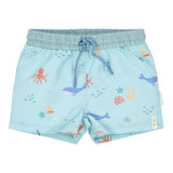 Bañador niño tipo short azul océano Little Dutch