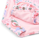 Bañador niña rosa volante sirenitas Little Dutch