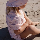 Braguita bañador niña rosa conchitas Little Dutch