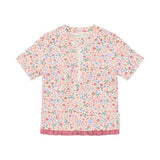 Camiseta baño niña manga corta flores Little Dutch