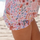 Conjunto bañador niña manga larga rosa sirenitas Little Dutch