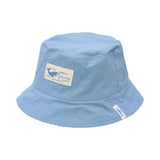 Gorro reversible bebé niño azul raya marrón  Little Dutch