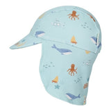 Gorro de baño bebé niño azul océano Little Dutch