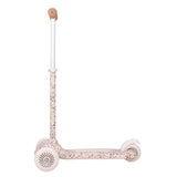 Patinete tres ruedas blanco flores Little Dutch