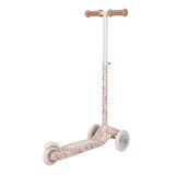 Patinete tres ruedas blanco flores Little Dutch