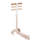 Patinete tres ruedas blanco flores Little Dutch