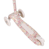 Patinete tres ruedas blanco flores Little Dutch