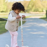 Patinete tres ruedas blanco flores Little Dutch
