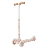 Patinete tres ruedas blanco flores Little Dutch