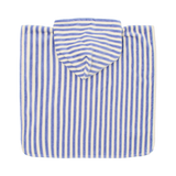 Poncho playa niña raya azul Little Dutch