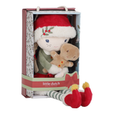 Rosa muñeca blandita Navidad