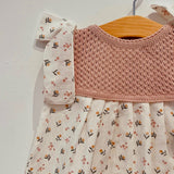 Vestido niña liberty punto nude