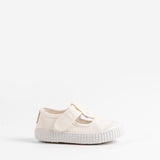 Sandalia lona blanca