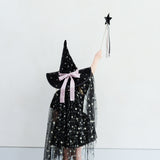 Disfraz capa negra bruja